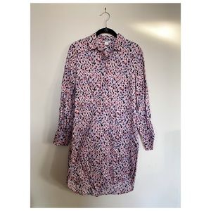 Monki Smudge Print Shirt Dress | Size XS